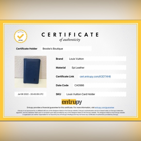 Louis Vuitton Epi Leather Card Holder - Picture 4 of 9